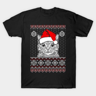 merry catmas ugly sweater T-Shirt